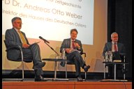 v.l.n.r. Prof. Dr. Christopher Clark, Priv.-Doz. Dr. Andreas Otto Weber, Prof. Dr. Andreas Wirsching
