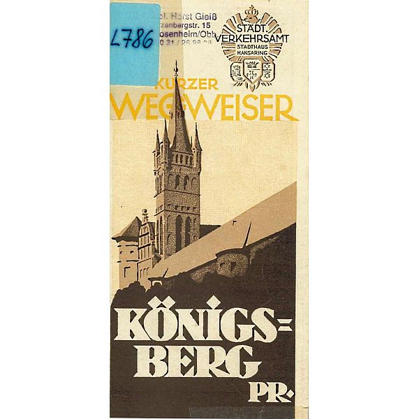 Kurzer Wegweiser Königsberg Pr. 