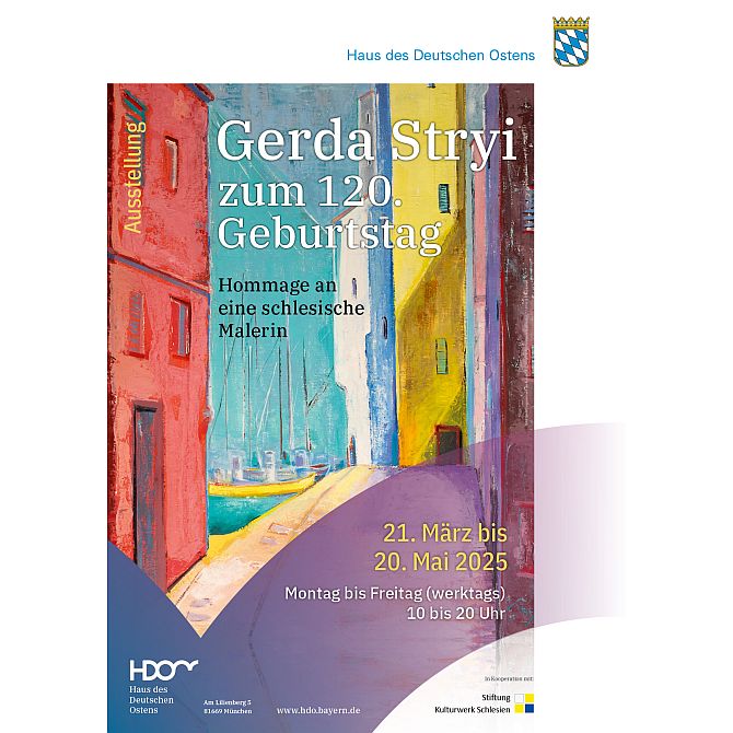 Plakat der Ausstellung Gerda Stryi